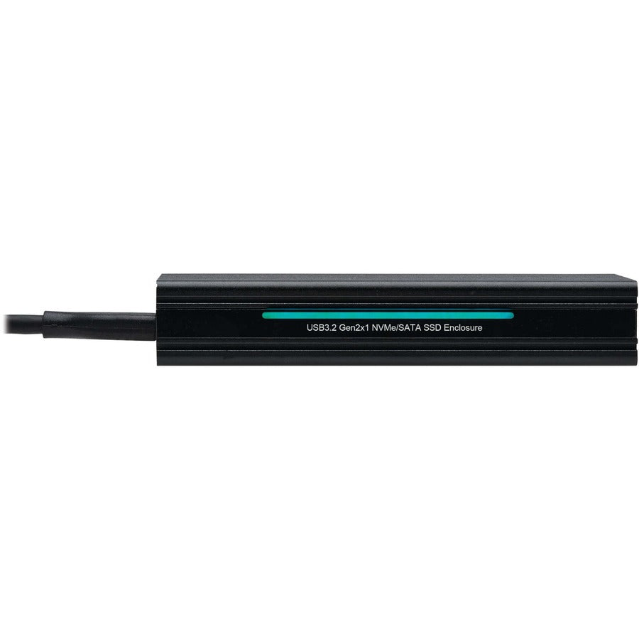 Boîtier de disque dur Tripp Lite by Eaton U457-1M2-NVME-L - Interface hôte USB 3.2 (Gen 2) Type C - Prise en charge UASP externe - Noir U457-1M2-NVME-L