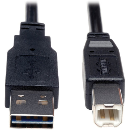 Câble USB 2.0 réversible universel Tripp Lite par Eaton A-Mâle vers B-Mâle - 3 pieds UR022-003