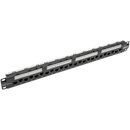 Panneau de brassage Cat6a/Cat6/Cat5e 110 à montage en rack 1U 24 ports Tripp Lite par Eaton N252-024-6A N252-024-6A