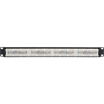 Panneau de brassage Cat6a/Cat6/Cat5e 110 à montage en rack 1U 24 ports Tripp Lite par Eaton N252-024-6A N252-024-6A
