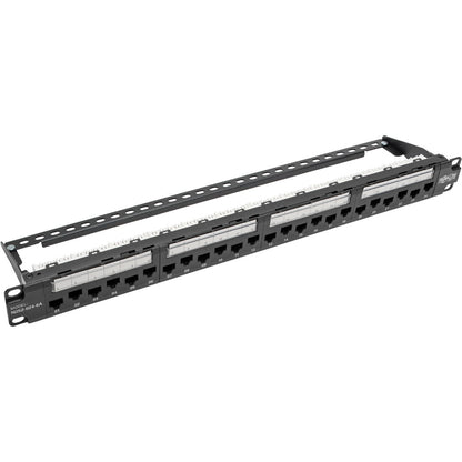 Panneau de brassage Cat6a/Cat6/Cat5e 110 à montage en rack 1U 24 ports Tripp Lite par Eaton N252-024-6A N252-024-6A