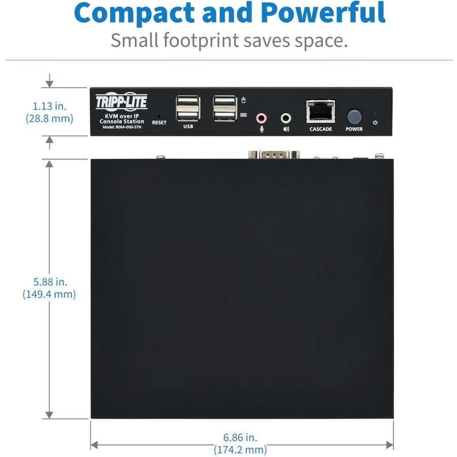 Station de console utilisateur distante KVM sur IP Tripp Lite par Eaton B064-000-STN