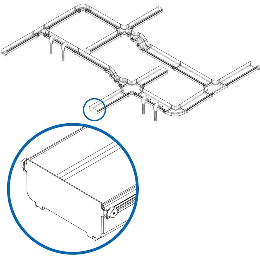 Embout sans outil Tripp Lite by Eaton pour système de routage de fibre, 240 mm (10 po) SRFC10CAP