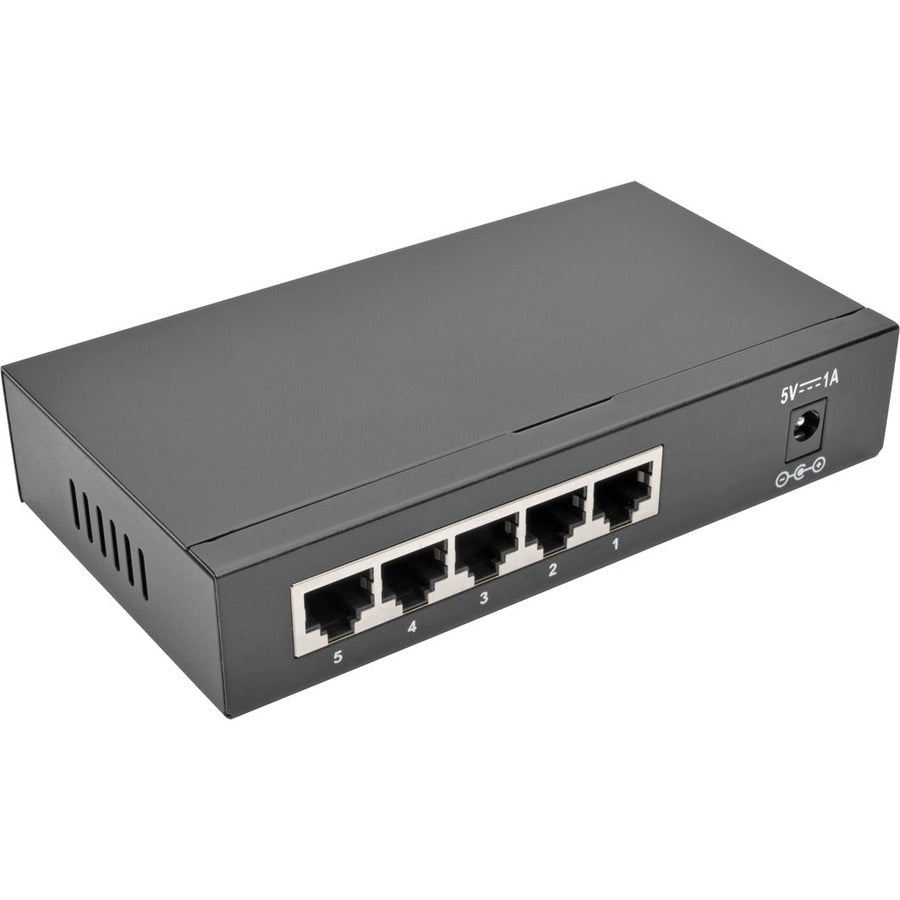 Commutateur Gigabit Ethernet non géré de bureau Tripp Lite by Eaton 5 ports 10/100/1000 Mbps, boîtier métallique NG5