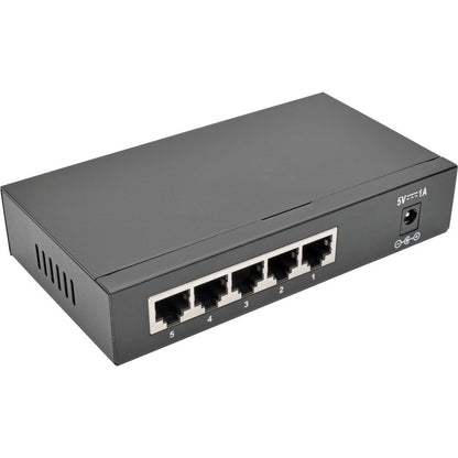 Commutateur Gigabit Ethernet non géré de bureau Tripp Lite by Eaton 5 ports 10/100/1000 Mbps, boîtier métallique NG5