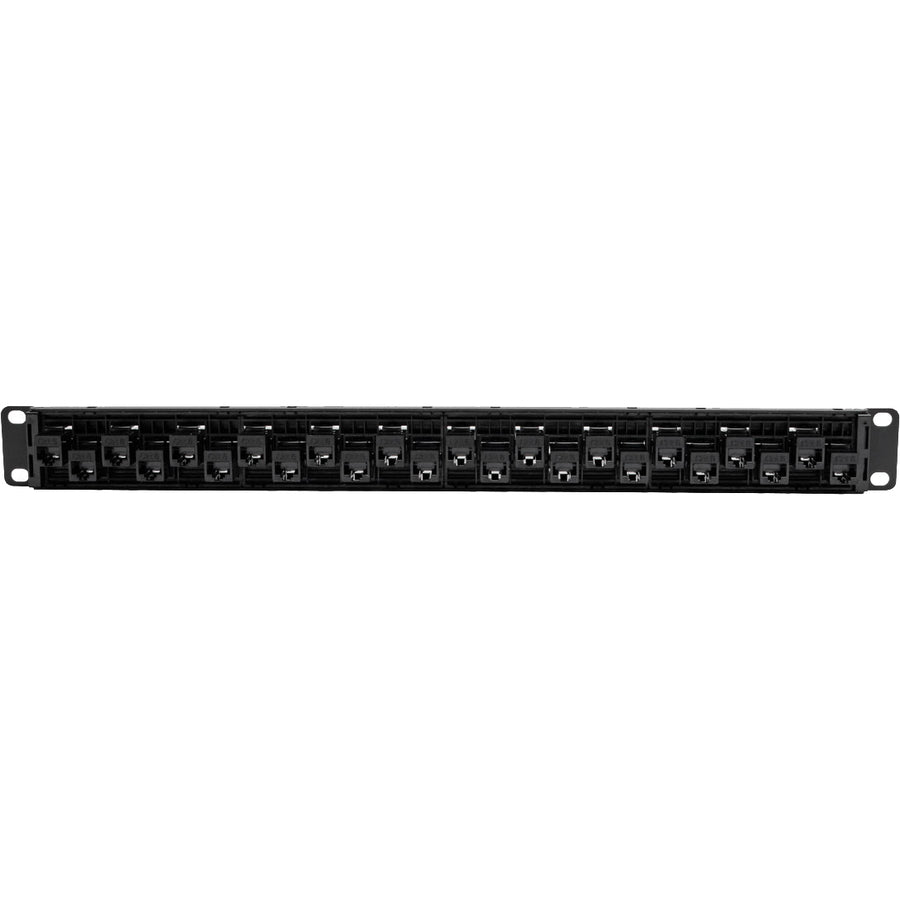 Panneau de brassage traversant décalé Cat5e/6 à montage en rack 1U 24 ports Tripp Lite par Eaton N254-024-OF N254-024-OF