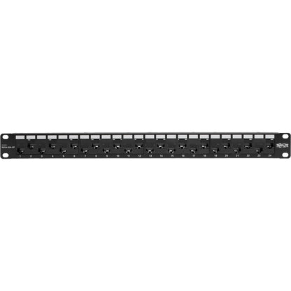 Panneau de brassage traversant décalé Cat5e/6 à montage en rack 1U 24 ports Tripp Lite par Eaton N254-024-OF N254-024-OF