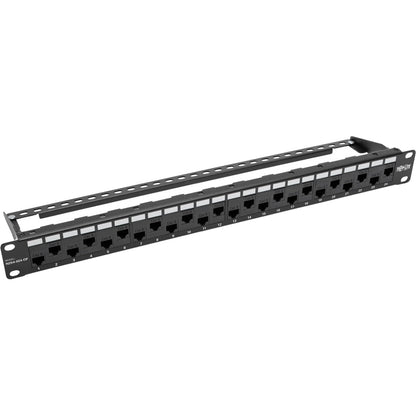 Panneau de brassage traversant décalé Cat5e/6 à montage en rack 1U 24 ports Tripp Lite par Eaton N254-024-OF N254-024-OF