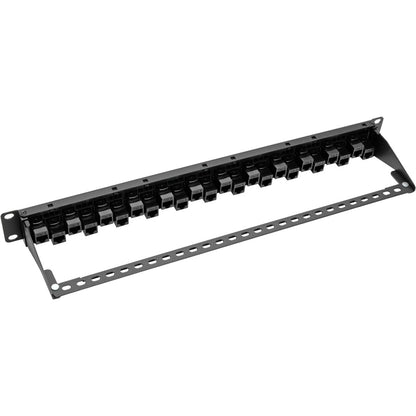 Panneau de brassage traversant décalé Cat5e/6 à montage en rack 1U 24 ports Tripp Lite par Eaton N254-024-OF N254-024-OF