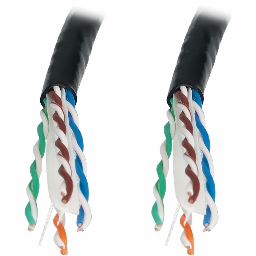 Câble Ethernet UTP Cat6a 10G à âme solide Tripp Lite by Eaton, homologué CMR, noir, 305 m (1 000 pi) N223-01K-BK