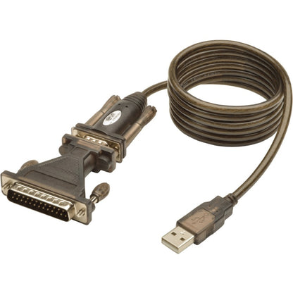 Adaptateur de câble USB vers série Tripp Lite par Eaton (USB-A vers DB25 M/M) U209-005-DB25