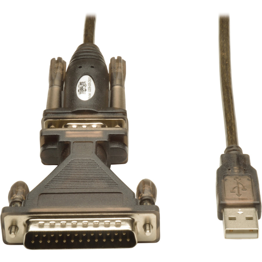 Adaptateur de câble USB vers série Tripp Lite par Eaton (USB-A vers DB25 M/M) U209-005-DB25