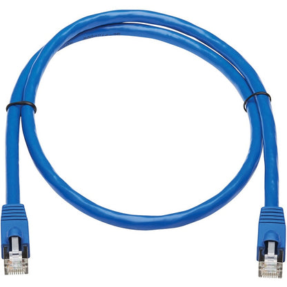 Câble de raccordement réseau Cat6a 10G certifié anti-accroc F/UTP (RJ45 M/M) Tripp Lite by Eaton, bleu, 3 pi. N261P-003-BL
