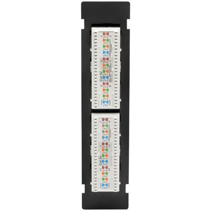Tripp Lite by Eaton N050-P12 12-Port Wall-Mount Cat5e Patch Panel - PoE+ Compliant N050-P12