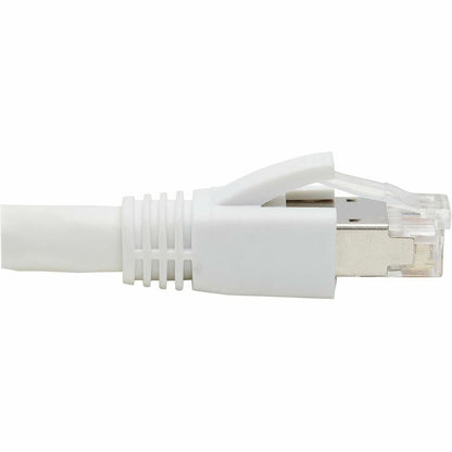 Câble Ethernet SSTP Cat8 40G sans accroc Tripp Lite par Eaton (RJ45 M/M), PoE, blanc, 3,7 m (12 pi) N272-F12-WH