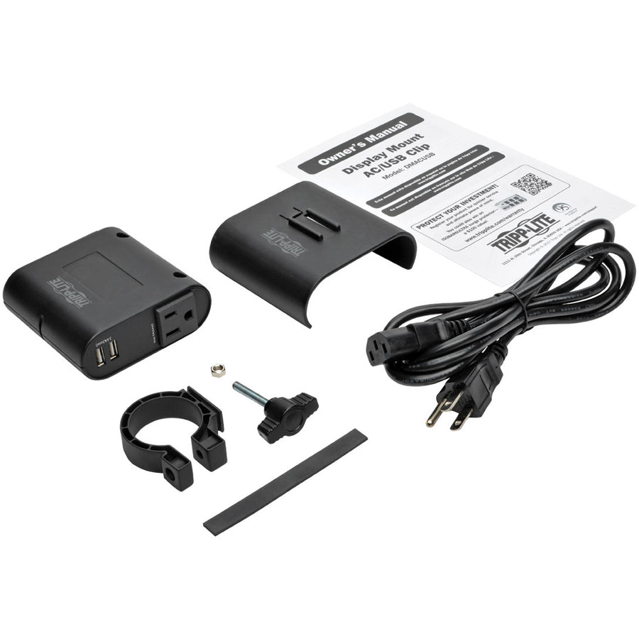 Clip de chargement CA/USB Tripp Lite par Eaton pour supports d'écran DMACUSB
