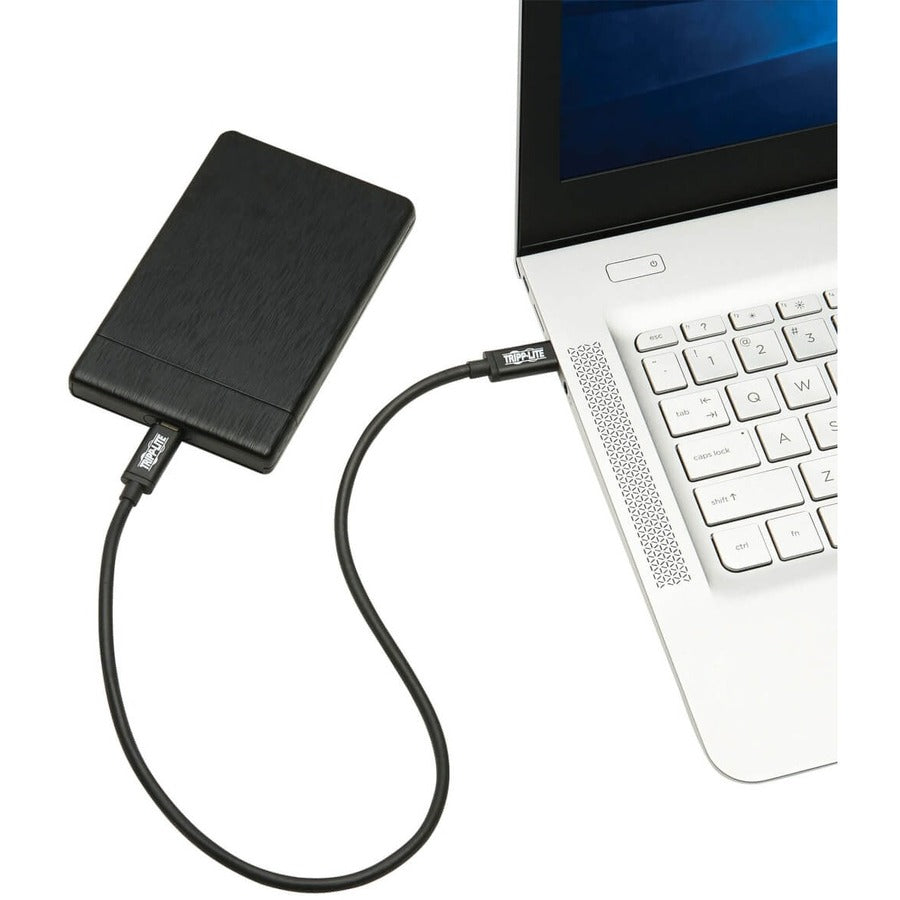 Câble Thunderbolt 3 Tripp Lite par Eaton, M/M, 0,5 m, noir MTB3-00M5-5A-B