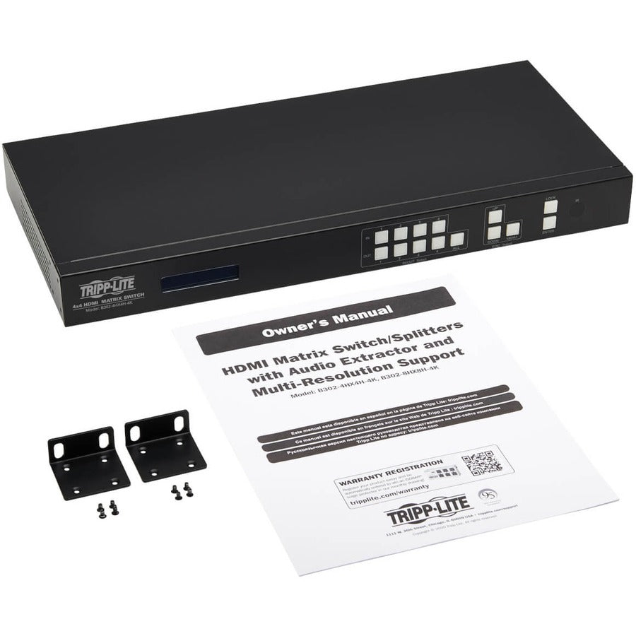 Commutateur/répartiteur matriciel HDMI 4x4 Tripp Lite par Eaton B302-4HX4H-4K B302-4HX4H-4K