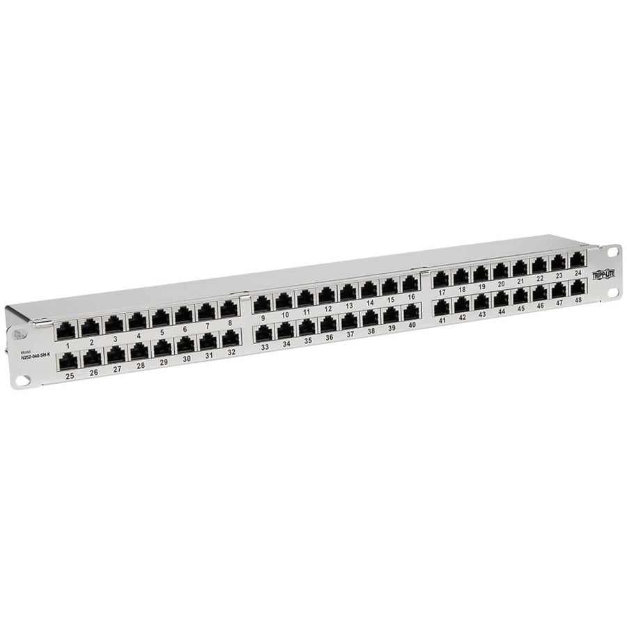 Panneau de brassage Cat6 48 ports Tripp Lite par Eaton N252-048-SH-K, 1U N252-048-SH-K