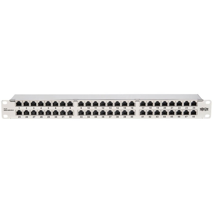 Panneau de brassage Cat6 48 ports Tripp Lite par Eaton N252-048-SH-K, 1U N252-048-SH-K