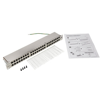 Panneau de brassage Cat6 48 ports Tripp Lite par Eaton N252-048-SH-K, 1U N252-048-SH-K