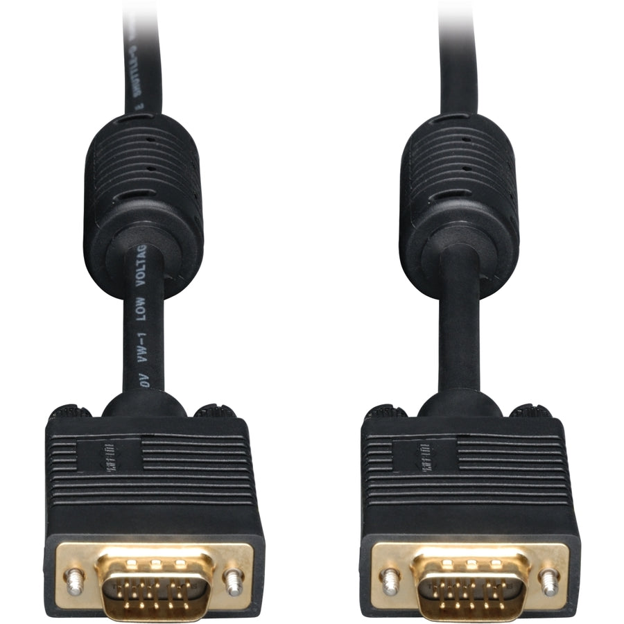 Câble coaxial pour moniteur SVGA/VGA de 20 pieds de Tripp Lite avec RVB haute résolution HD15 M/M 20' P502-020