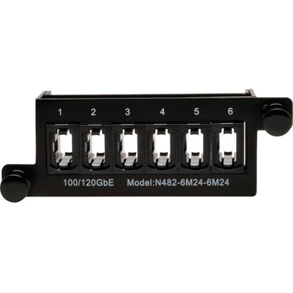 Cassette de transfert 100 Go/120 Go Tripp Lite (x6) Coupleur MTP/MPO 24 fibres N482-6M24-6M24