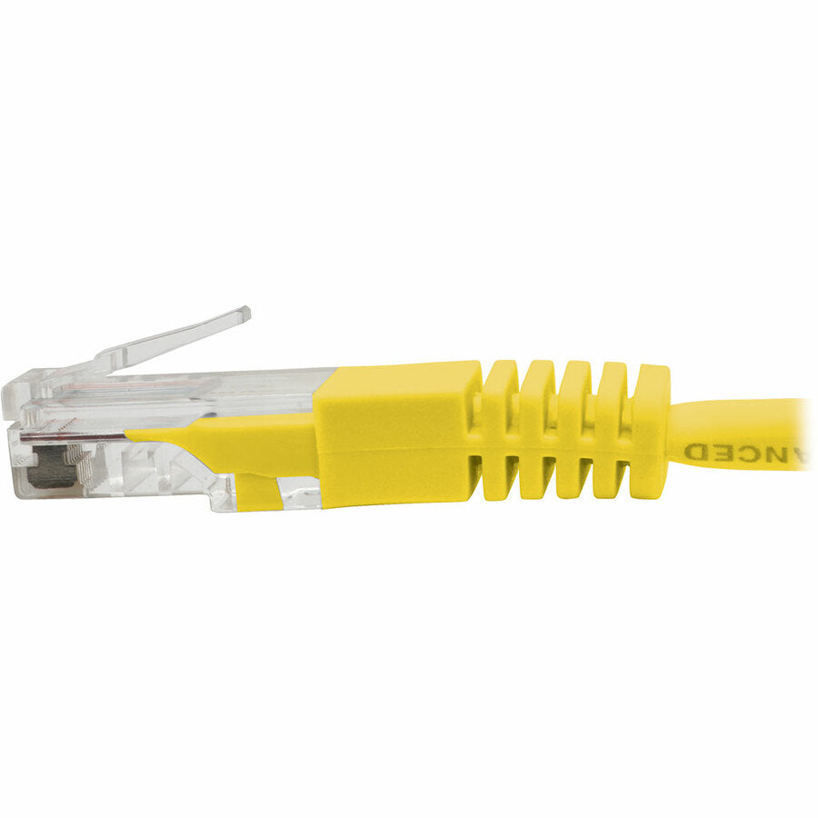 Câble de raccordement UTP moulé Cat5e 350 MHz Tripp Lite par Eaton (RJ45 M/M), jaune, 2 pi. N002-002-YW