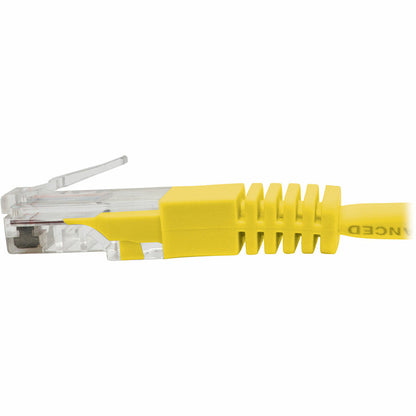 Câble de raccordement UTP moulé Cat5e 350 MHz Tripp Lite par Eaton (RJ45 M/M), jaune, 2 pi. N002-002-YW