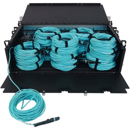 Panneau de brassage à fibre optique préchargé Tripp Lite by Eaton N48M-24M8L4-10 N48M-24M8L4-10