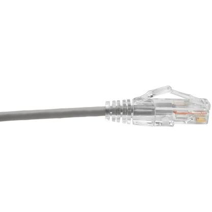 Câble de raccordement UTP Cat6 Tripp Lite par Eaton (RJ45) - M/M, Gigabit, sans accroc, moulé, fin, gris, 1 pi. N201-S01-GY