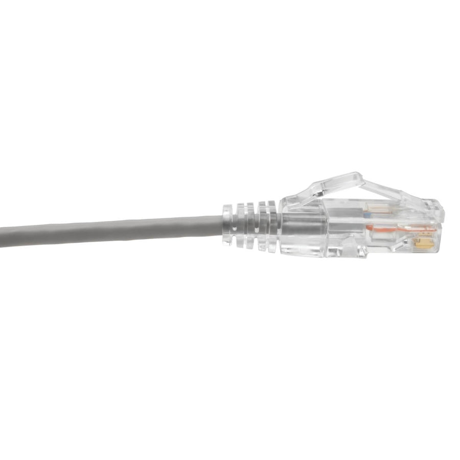 Câble de raccordement UTP Cat6 Tripp Lite par Eaton (RJ45) - M/M, Gigabit, sans accroc, moulé, fin, gris, 1 pi. N201-S01-GY