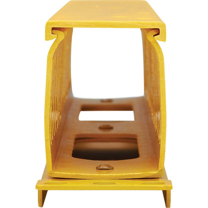 Gestionnaire de câbles horizontal Tripp Lite par Eaton - Conduit à doigts avec couvercle, jaune, 1U SRCABLEDUCT1UFC