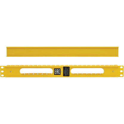 Gestionnaire de câbles horizontal Tripp Lite par Eaton - Conduit à doigts avec couvercle, jaune, 1U SRCABLEDUCT1UFC