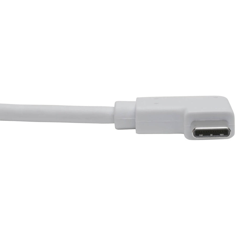 Adaptateur USB-C vers HDMI à angle droit Tripp Lite by Eaton U444-06N-HD4KRA, M/F, blanc U444-06N-HD4KRA