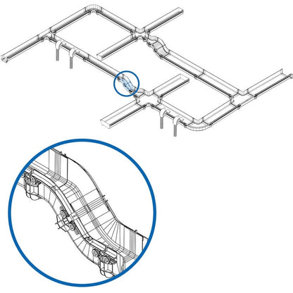 Kit de rampe haut/bas sans outil à 45 degrés Tripp Lite by Eaton pour système de routage de fibre, 120 mm (5 po) SRFC5RAMP