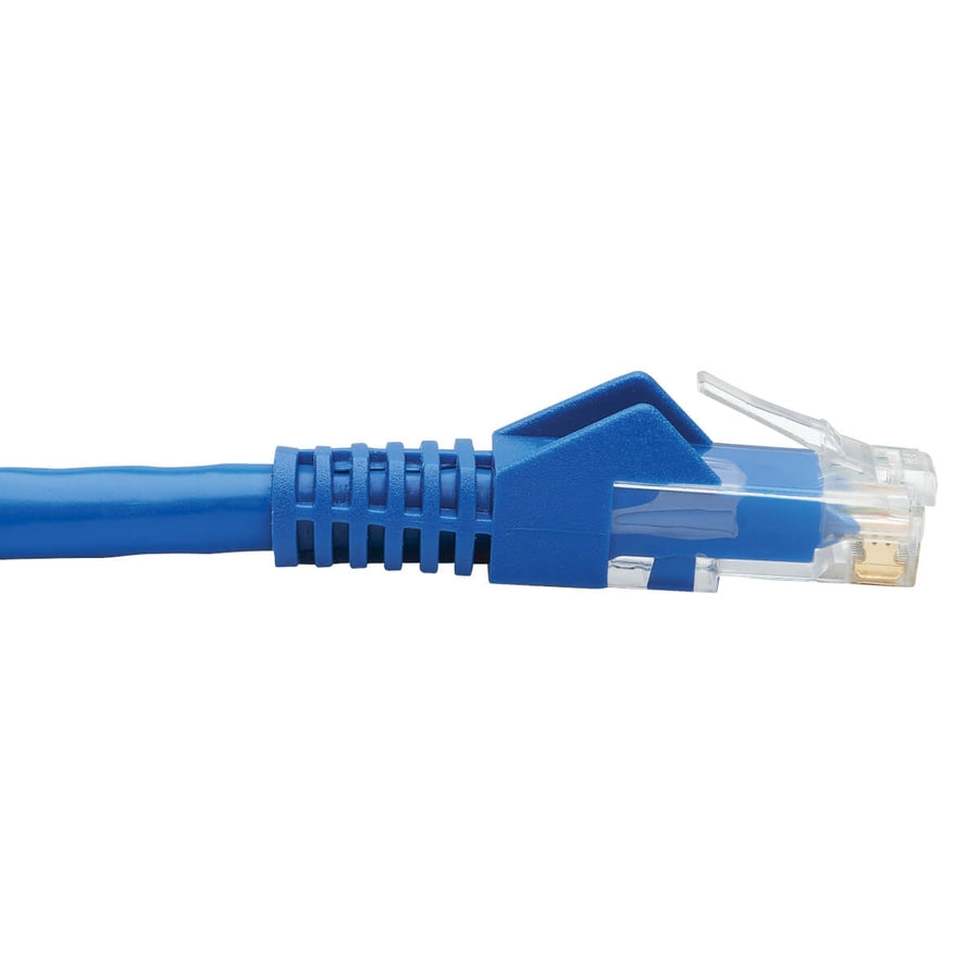 Câble d'assemblage de prise Keystone Cat6 de Tripp Lite par Eaton, RJ45 M/F, 18 po, bleu N237-F18N-WHSH
