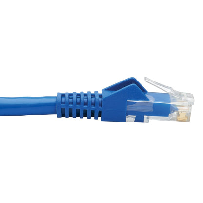 Câble d'assemblage de prise Keystone Cat6 de Tripp Lite par Eaton, RJ45 M/F, 18 po, bleu N237-F18N-WHSH