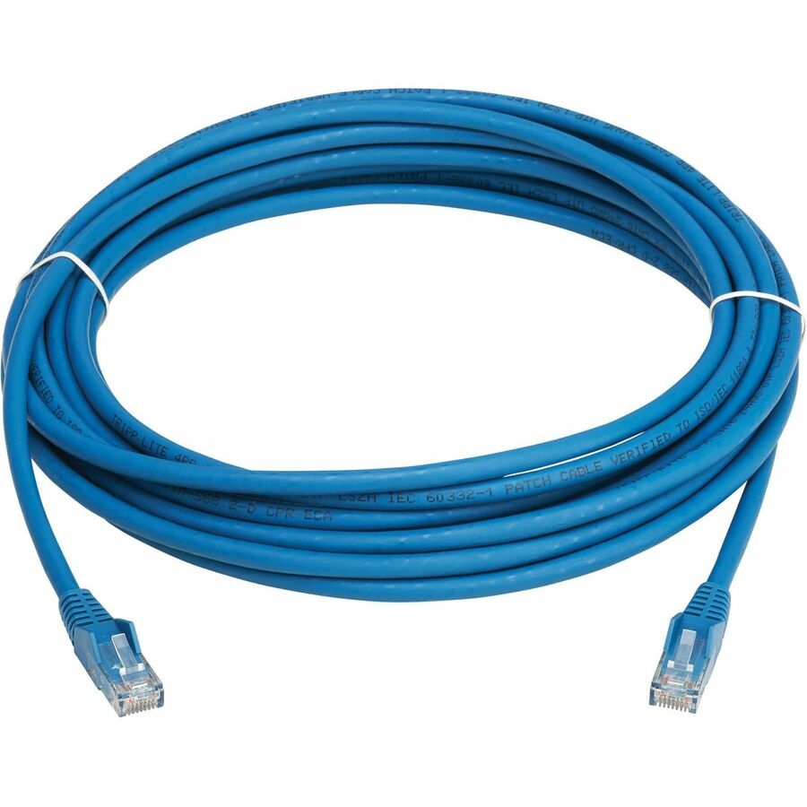 Câble Ethernet UTP moulé Cat6 Gigabit sans accroc Tripp Lite by Eaton (RJ45 M/M), PoE, LSZH, bleu, 7 m N201L-07M-BL