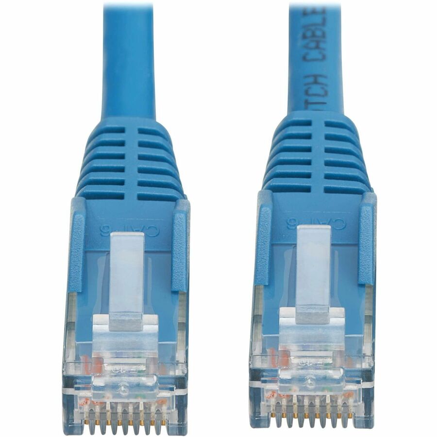 Câble Ethernet UTP moulé Cat6 Gigabit sans accroc Tripp Lite by Eaton (RJ45 M/M), PoE, LSZH, bleu, 7 m N201L-07M-BL