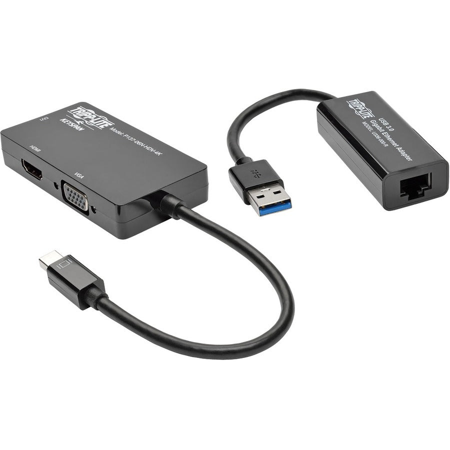 Kit d'accessoires 2 en 1 vidéo et Ethernet 4K Tripp Lite par Eaton pour Microsoft Surface et Surface Pro P137-GHDV-V2-K
