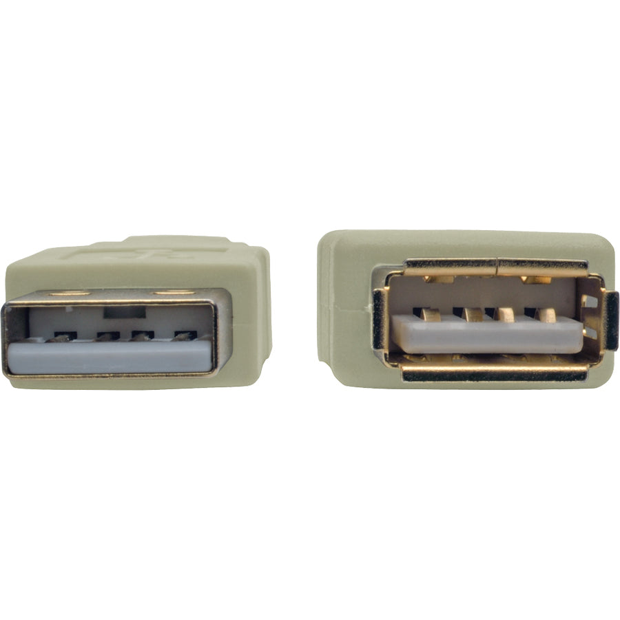 Câble d'extension USB 2.0 haute vitesse Tripp Lite par Eaton (M/F), beige, 1,8 m U024-006-BE