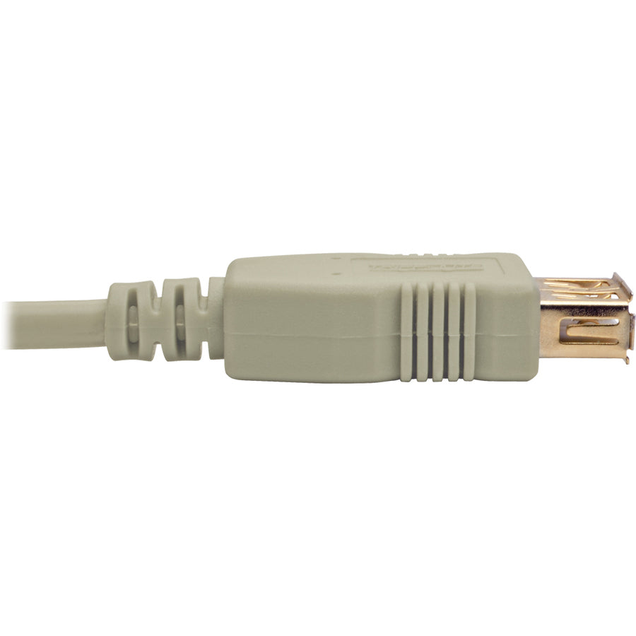 Câble d'extension USB 2.0 haute vitesse Tripp Lite par Eaton (M/F), beige, 1,8 m U024-006-BE