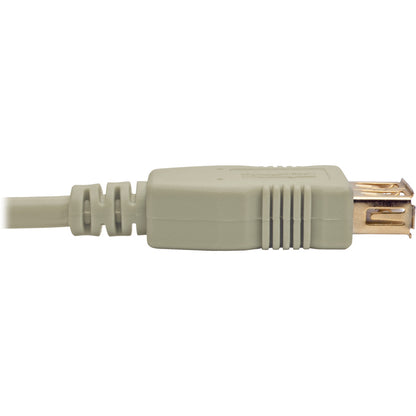 Câble d'extension USB 2.0 haute vitesse Tripp Lite par Eaton (M/F), beige, 1,8 m U024-006-BE