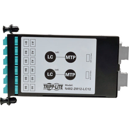 Tripp Lite 12-Fiber Patch Panel 2 MTP/MPO to 12 LC 10Gb Breakout Cassette N482-2M12-LC12