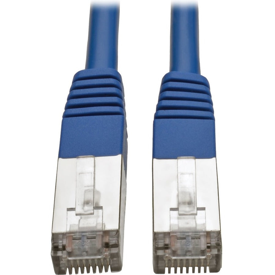 Câble de raccordement STP blindé moulé Cat5e 350 MHz Tripp Lite par Eaton (RJ45 M/M), bleu, 6 pi. N105-006-BL