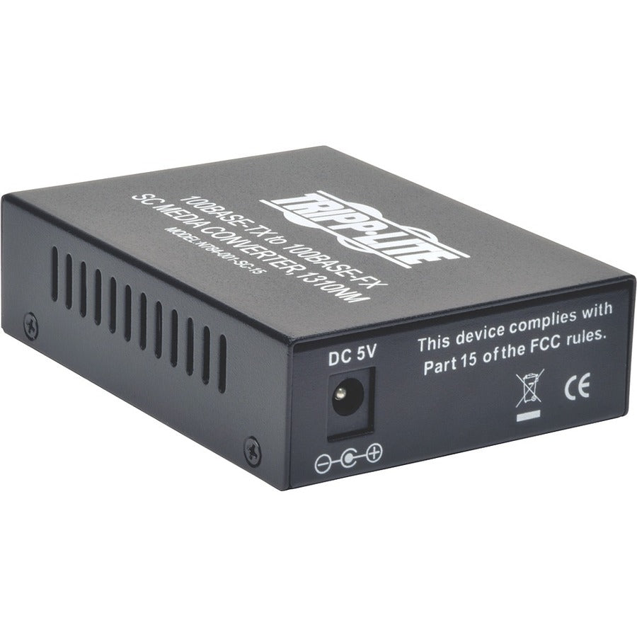 Tripp Lite by Eaton 10/100 SC Singlemode Media Converter, 15km, 1310nm N784-001-SC-15