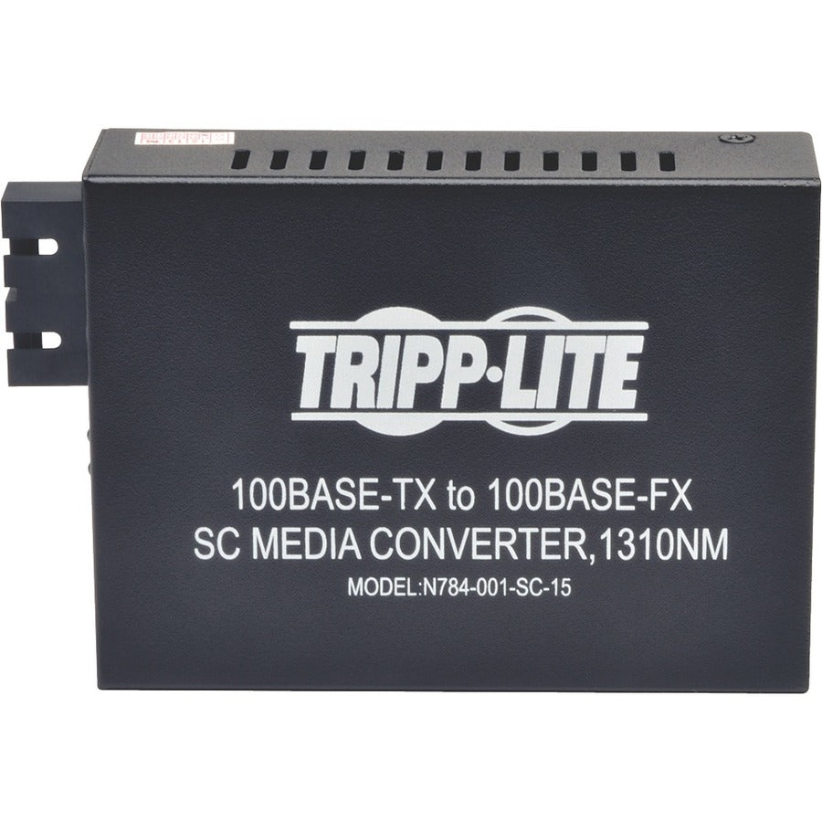 Tripp Lite by Eaton 10/100 SC Singlemode Media Converter, 15km, 1310nm N784-001-SC-15