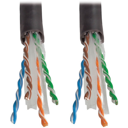 Tripp Lite by Eaton Cat6 Gigabit Bulk Solid-Core Plenum-Rated PVC Cable, Black, 1000 ft N224-01K-BK
