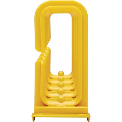 Tripp Lite by Eaton Horizontal Cable Manager - Flexible Rings, Yellow, 1U SRCABLERING1UFC